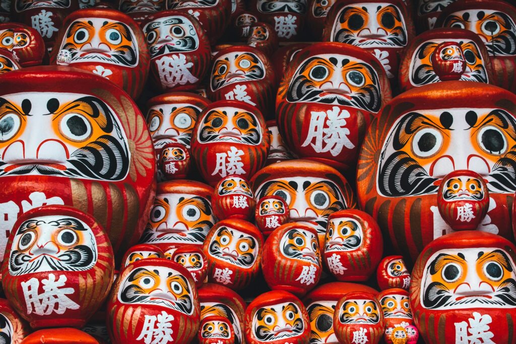 Daruma porte bonheur