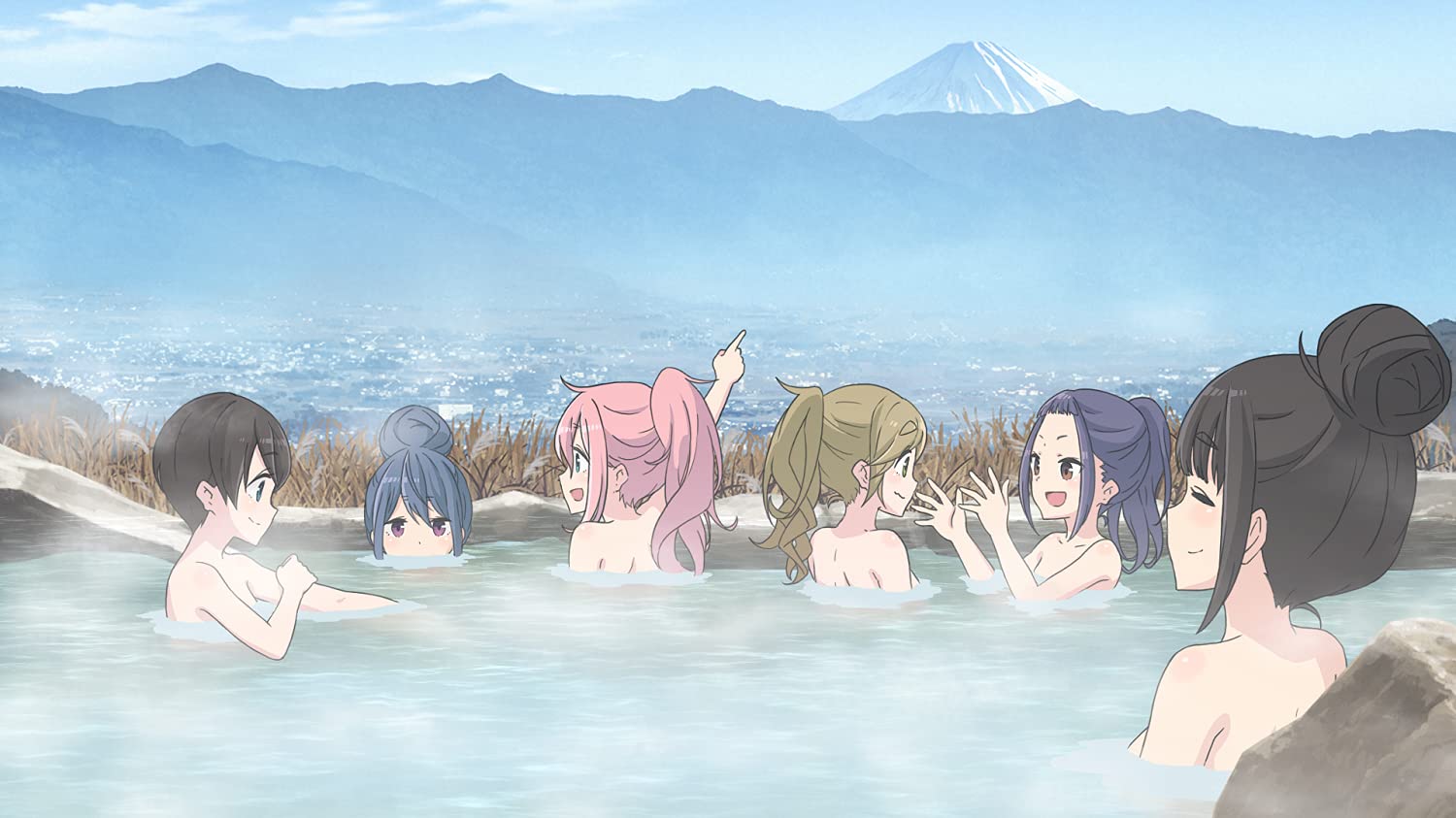 Laid Back Camp - Onsen manga anime